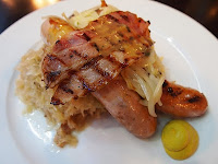 Bratwurst, bacon and mash - Bavarian Bierhaus, Kuala Lumpur