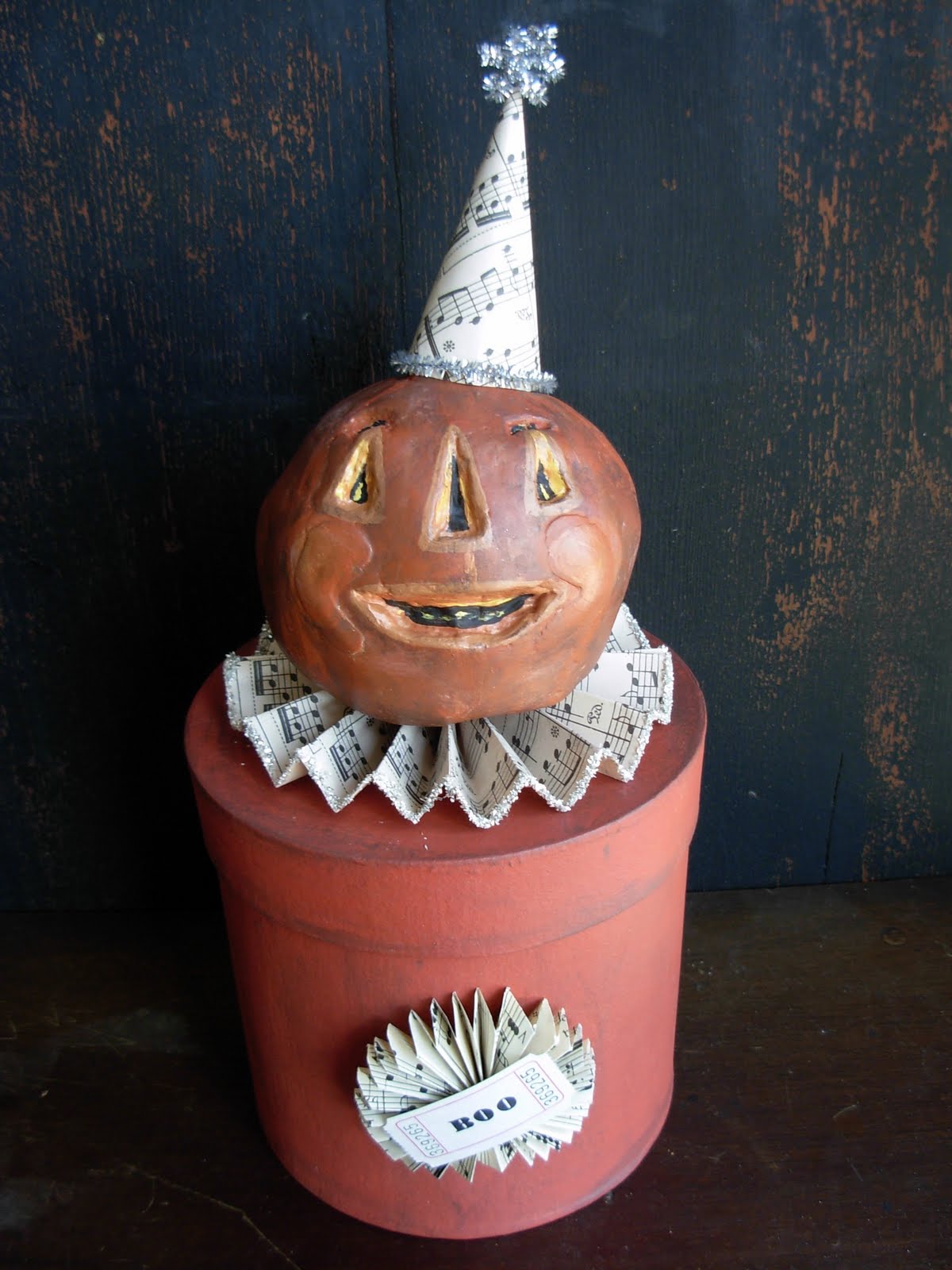 whiteserenade now soulserenade Paper Mache Pumpkin