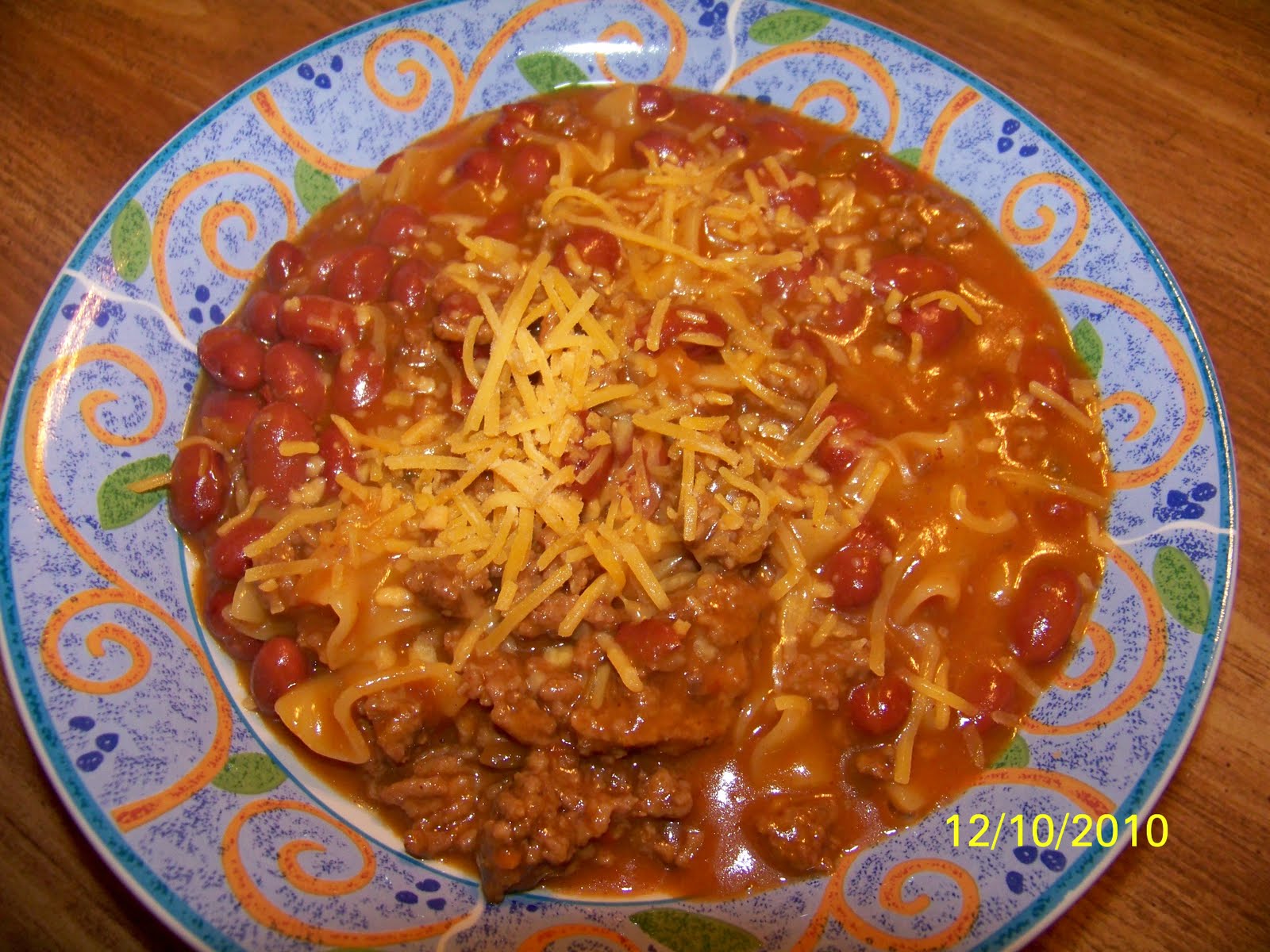 Connor's Cooking Cheddar Melt Chili