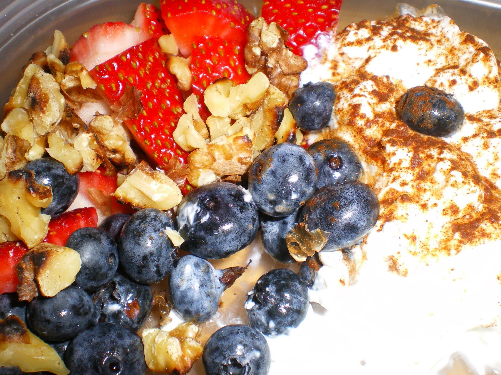 Food.Might.Be.My.Hobby. Greek.Yogurt with Strawberries.Blueberries and