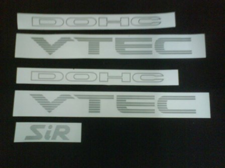 vtec_clan: DOHC VTEC - SiR Sticker Set (For EG/EH)