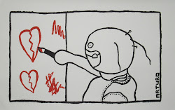 broken painting hearts