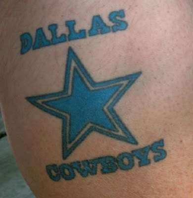 Checkout these pics of some nice Dallas Cowboys tattoo designs.