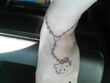 Inspired Tattoo Ideas: Hello Kitty Tattoo Designs