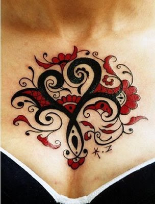 tattos for girls on chest. Chest Tattoos For Women