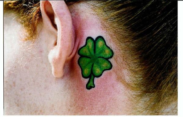 Celtic Tattoo Pictures. Irish Pride Flag colored Celtic shamrock by Captain