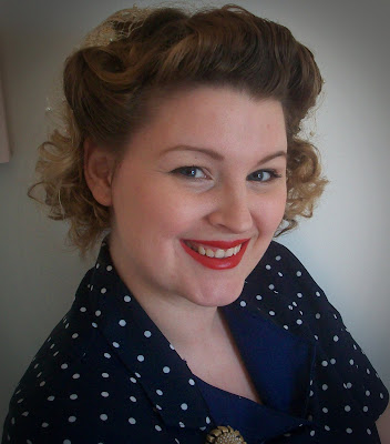 1940s pin curls tutorial and polka dot dress 1940s pin curls tutorial and polka dot dress