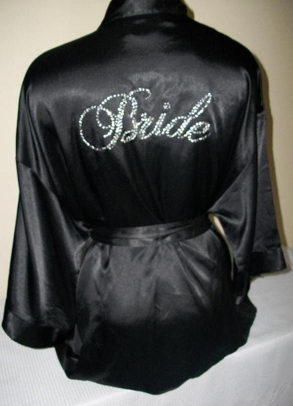 Satin Clothes Victoria's Secret Rhinestone BRIDE Robe