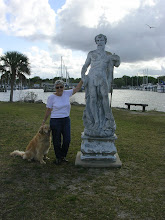 Geri with Statuesque Man