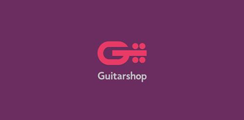 Guitarshop logo design