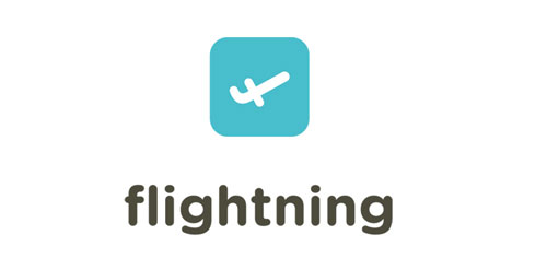 Flightning logo design