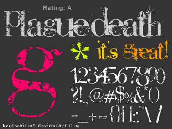 PlagueDeath free font