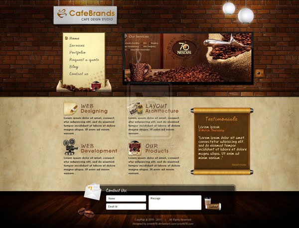 CafeBrands-Coffee Websites Exp by preet618