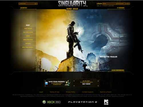 Singularity Flash Website
