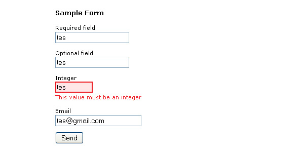 Form Validation With Hints