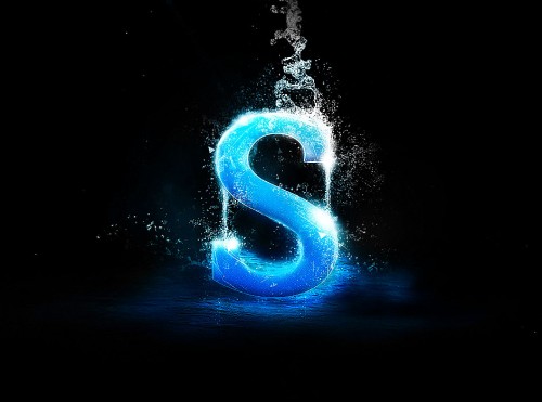 Create Awesome Splashing Water Text Effect