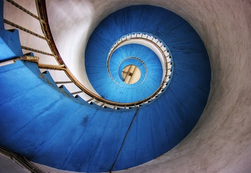 Blue Stairs by Marta Leth Kaack