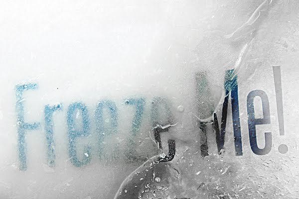 Typography in Ice