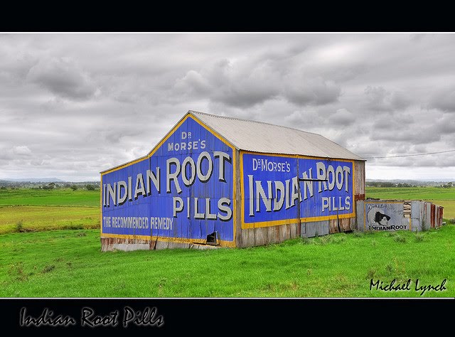 Indian Root Pills signs