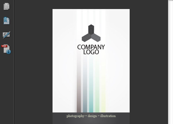 Design a Clean Striped Business Card in Illustrator