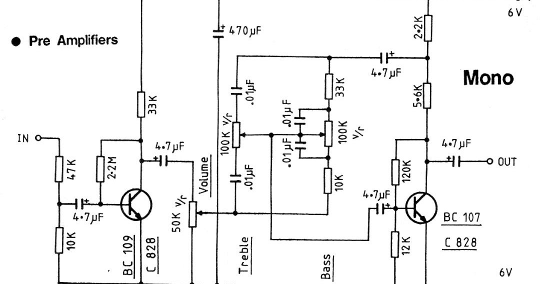 Transistor Power Amplifier Schematics