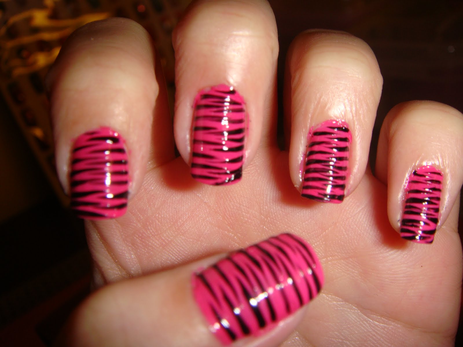 Nail Ninja: Rants zebra nails