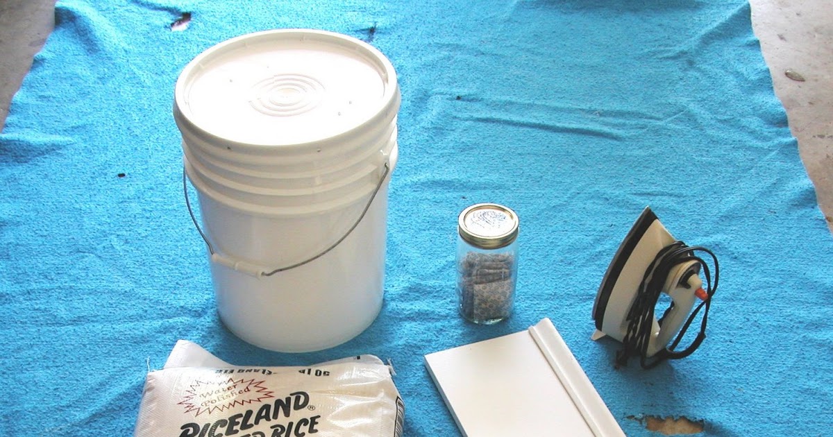 Living Prepared Mylar Bag Sealing Using a Clothes Iron