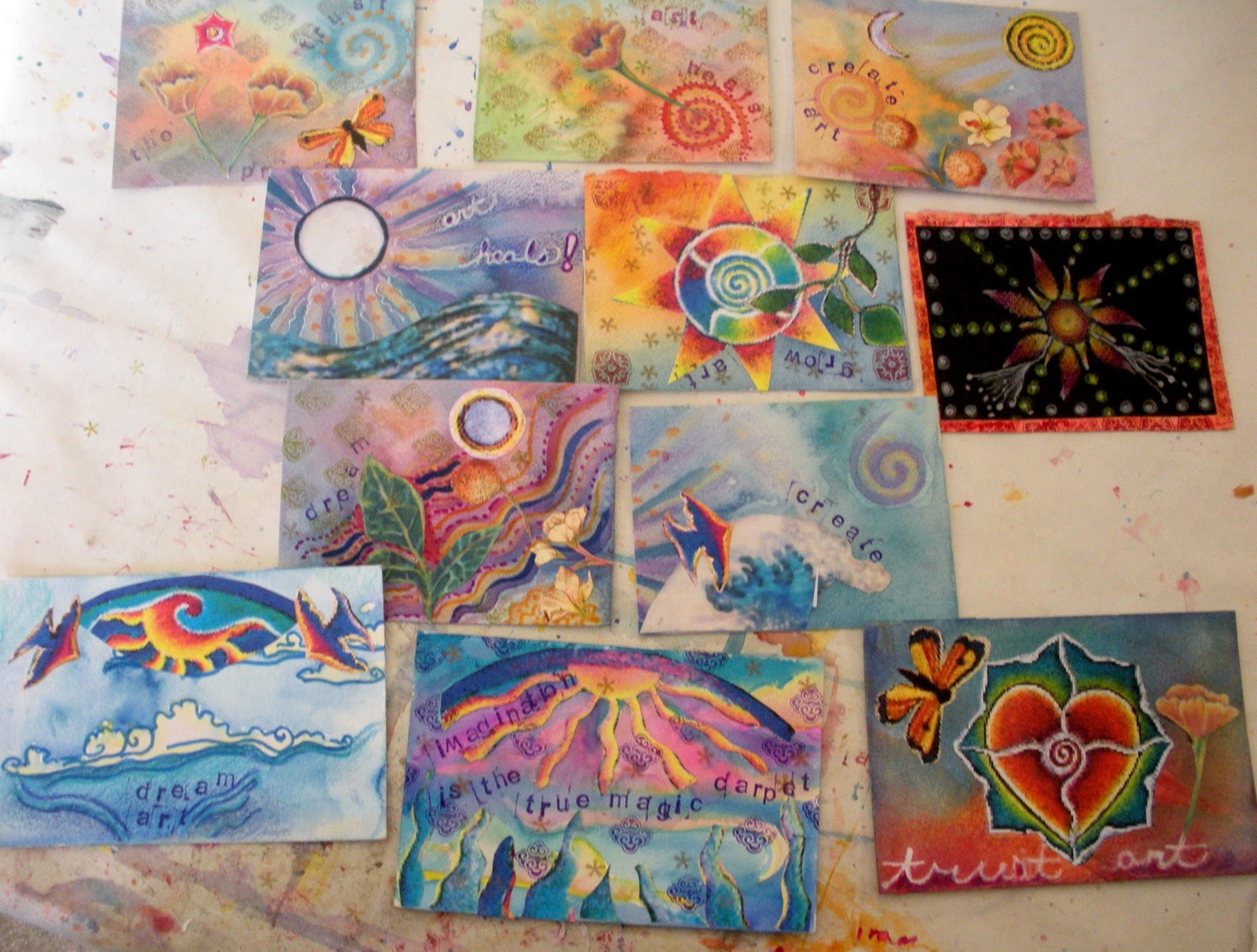 ART FULL MUSINGS Post Card Exchange Art Therapy Without Borders