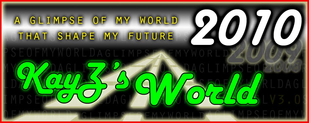 KayZ's World : A glimpse of my world that shape my future