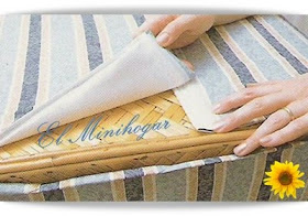 El Minihogar: FORRA TU CESTO PARA LA ROPA