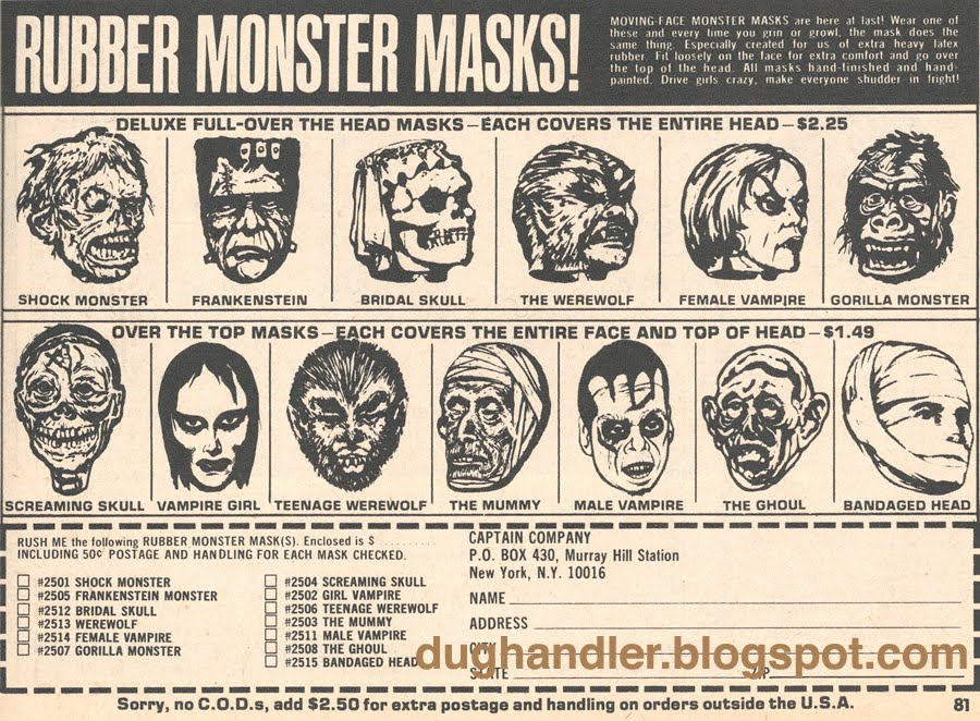 .: Rubber Monster Masks!