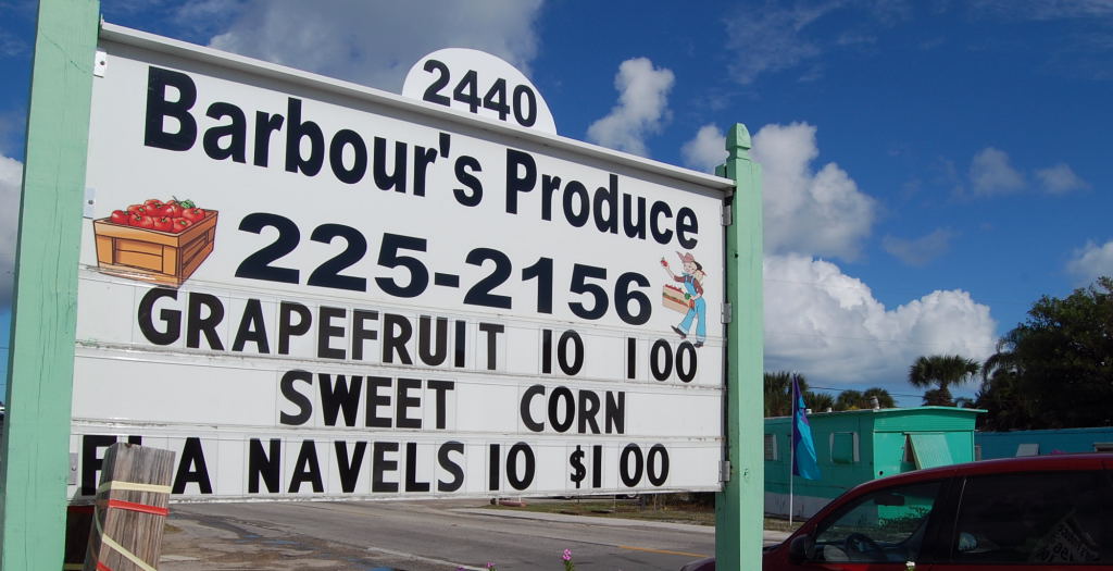 StephanieKimura Barbour's Produce vegetable and fruit stand in Jensen