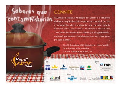 Gastronômia em Morro de São Paulo Festival Sabor Brasil em Morro de São Paulo