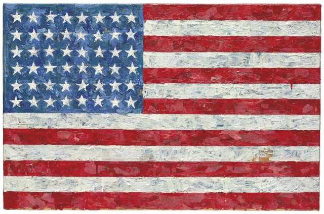 Sd Of Life Jasper Johns 28 6 Million Flag Flag Encaustic And Printed Paper Collage On Laid Down Canvas 17½ X 26¾ In 44 5 67 9 Cm Painted 1960 1966
