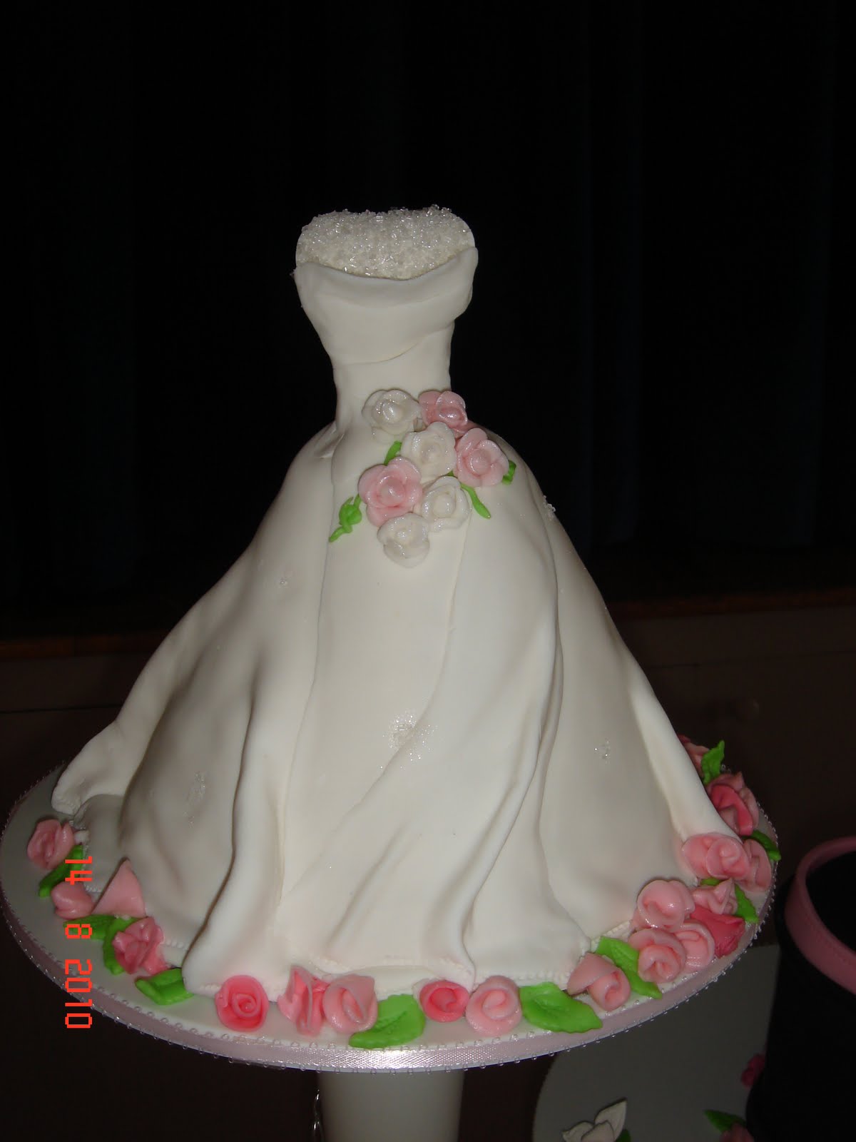 Cup n' Cakes Gourmet Wedding Dress and Tuxedo Mini Cake