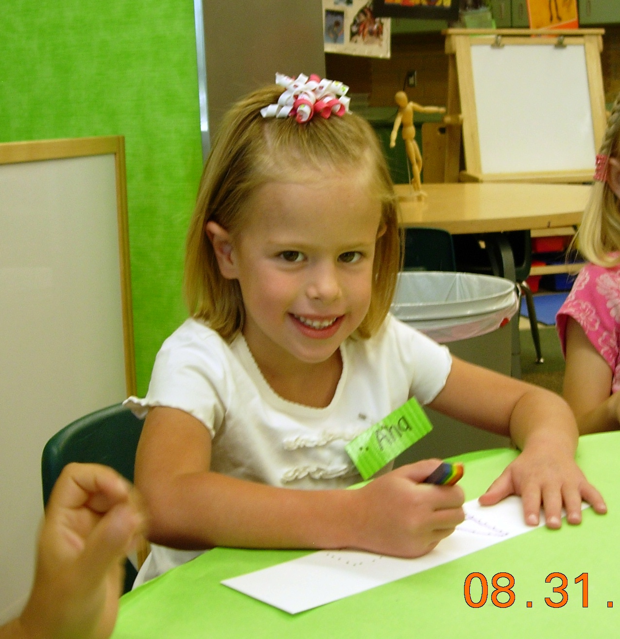 Halliday Happenings Ana's 1st day of Kindergarten