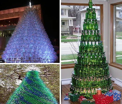 Eighteen clever Christmas trees made of recycled materials. (World of Mysteries)