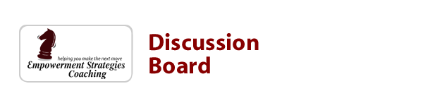 Empowerment Strategies Coaching Discussion Board