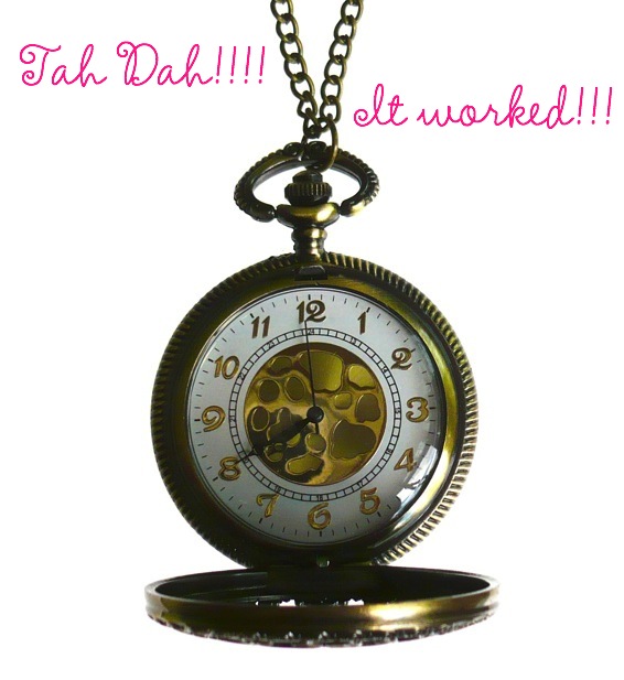 Pocket Watch Necklace Instructions Love Hearts and Crosses