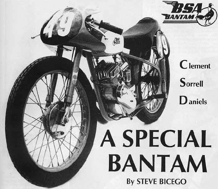 bsa bantam race bike for sale
