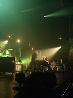 Keane plus sound engineers onstage
