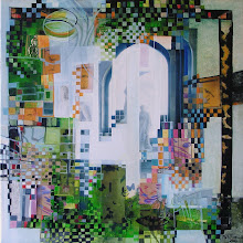 Dans le temple de verdure - 50 x 50 cm - 2010