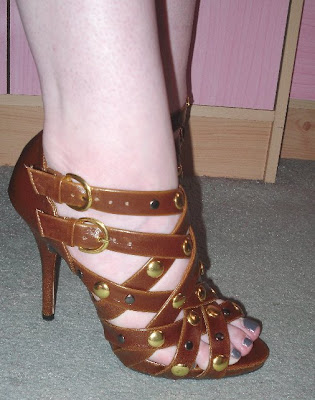 primark brown studded sandals