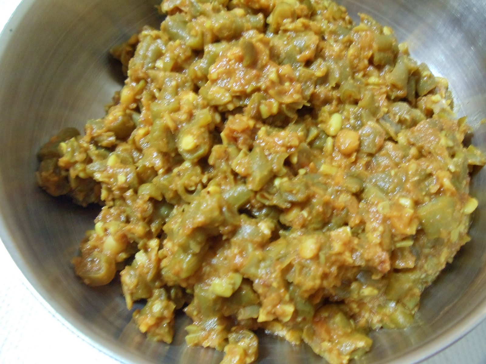 Simple Indian Dishes: French Beans curry