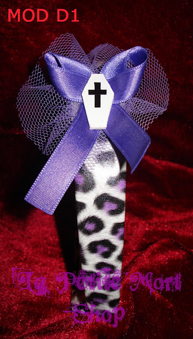 Diadema leopardo con ataúd modelo d1