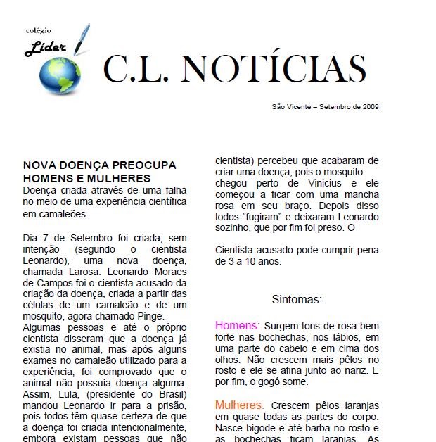 Ppontinho: TEXTO JORNALÍSTICO