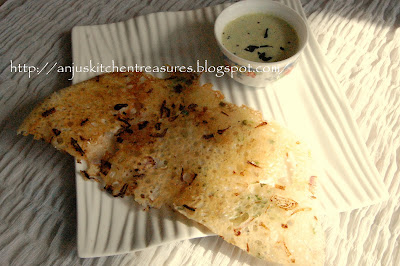 Anju's Kitchen Treasures: Instant Rava Dosa