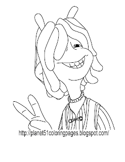 Planet 51 Coloring Pages