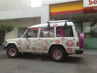 Of Pinks and Fairy Tales Spotted Hello  Kitty  Car