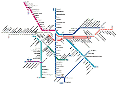 mapa metro th